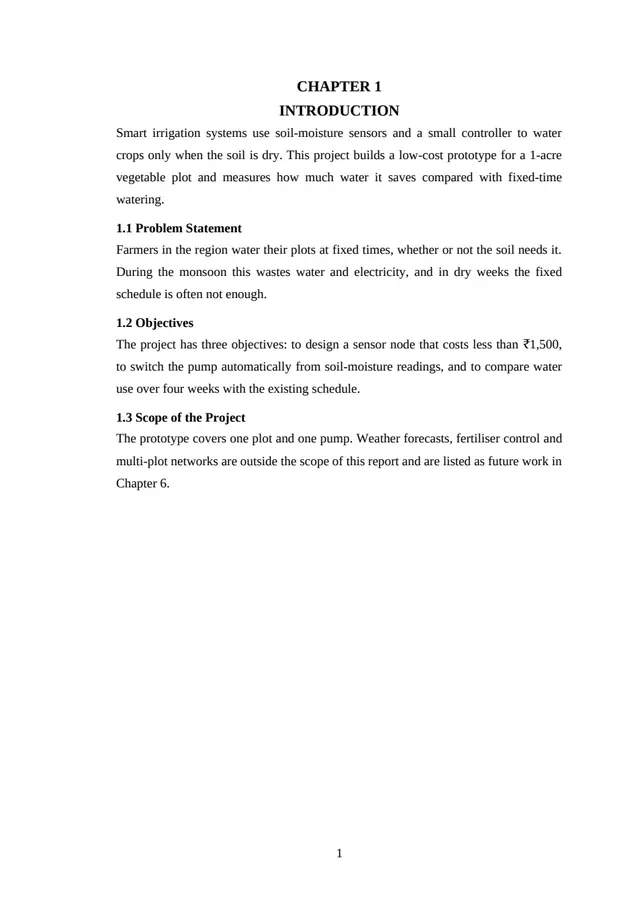 The same page after 🛠 Fix. A4, a 1.5″ left margin, Times New Roman 12 at 1.5 spacing, justified text, centred CAPITAL chapter headings and a page number at the bottom.